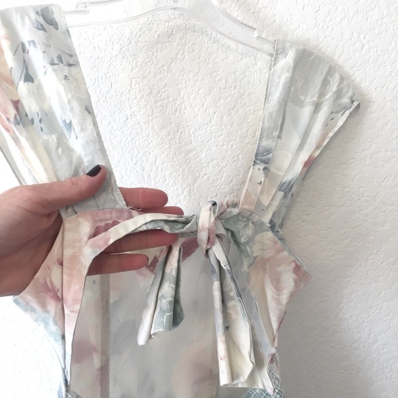 🍭VTG 80s new romantic floral tiered ruffle dress - Picture 5 of 12